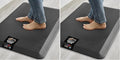 GORILLA GRIP Comfortable Cushioned Kitchen Mats for Floor, Waterproof Stain Resistant Top, 3/4 Inch Thick Ergonomic Standing Desk Anti Fatigue Mat, Supports Ankles and Feet, 17x24, Black (Pack of 2)