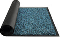 Mibao Front Door Mat Indoor Entrance,36" x 24", Dirt Trapper Welcome Mat for Outdoor Indoor, Non-Slip Waterproof Doormat, Durable Machine Washable Low Profile Entry Rug for Back Door Outside,Grey