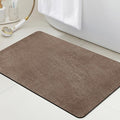 ACCUMTEK Non Slip Bath Mat, Thin Bathroom Rugs Fit Under Door, Quick Dry Bath Mats, Machine Washable Bath Rugs for Bathroom, Bathtub & Kitchen, Bathtub & Kitchen, Brown/Marble/32 x20