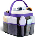 Attmu Mesh Shower Caddy Portable for College Dorm Room Camping Essentials, Shower Caddy Dorm with 9-Pockets, Large Capacity Hanging Basket Bathroom Bag for Toiletry, Swimming, Gym, Camp, Beach