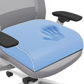 SweetSlubr Seat Cushion for Tailbone Pain Relief, Office Chair Cushion, Memory Foam Large Chair Cushion with Non-Slip Cover for Soft Support at Office Chair, Car Seat, Airplane Light Blue/Large