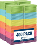 Orighty Microfiber Cleaning Cloth, 400 Pack Highly Absorbent Cleaning Rags, Household Cleaning Supplies, Microfiber Towels Lint Free Cloths for House, Kitchen, Car Care, 12x11 Inch, Multicolor
