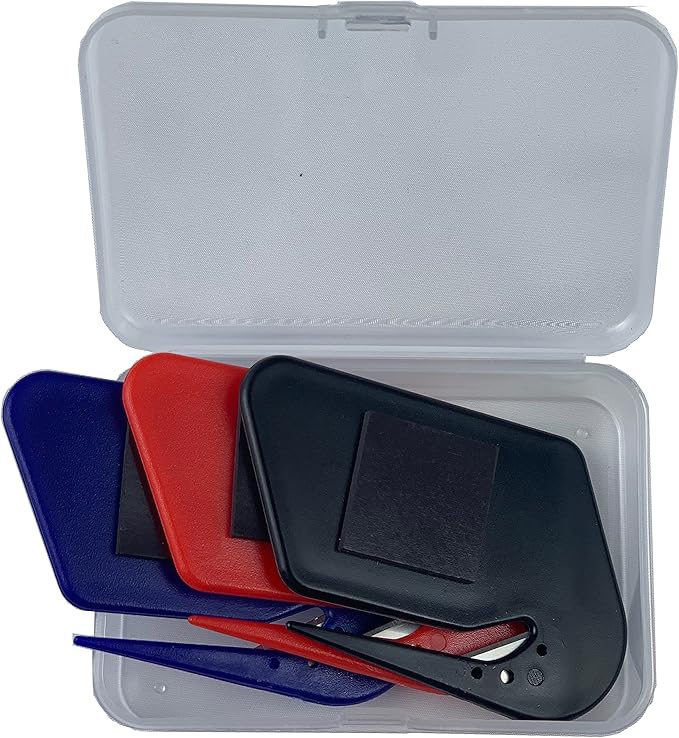 Magnetic Letter Openers Envelope,3 Pack,Envelope Opener Slitter,Mail Openers Blade with Magnet,Letter Opener for Women,Men,Office,Envelope Cutter(red,Blue,Black)