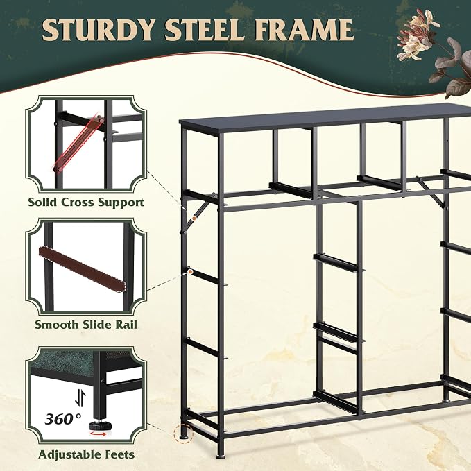 WLIVE 9 Drawer Dresser, Fabric Storage Tower for Bedroom, Hallway, Closet, Tall Chest Organizer Unit for Bedroom with Fabric Bins, Steel Frame, Wood Top, Easy Pull Handle, Vintage Green