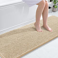 OLANLY Bathroom Runner Rugs 70x24, Extra Soft Absorbent Chenille Bath Rugs, Rubber Backing Quick Dry, Machine Washable Long Bath Mats for Bathroom Floor, Tub and Shower, Home Decor Accessories, Beige
