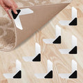StepNGrip iPrimio Rug Gripper - Secure Rug Corner Grippers for Indoor & Outdoor Use - Helps Prevent Curling & Slipping - Ideal Carpet Tape to Keep from Curling - 6.5 x 6.5 inches - White (Pack of 8)
