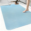 Extra Large Shower Mat: 47"x32" Non Slip Shower Mats for Inside Shower, PVC Anti Slip Shower Stall Mats No Odor, Trimmable Walk in Shower Mats for Elderly Kids