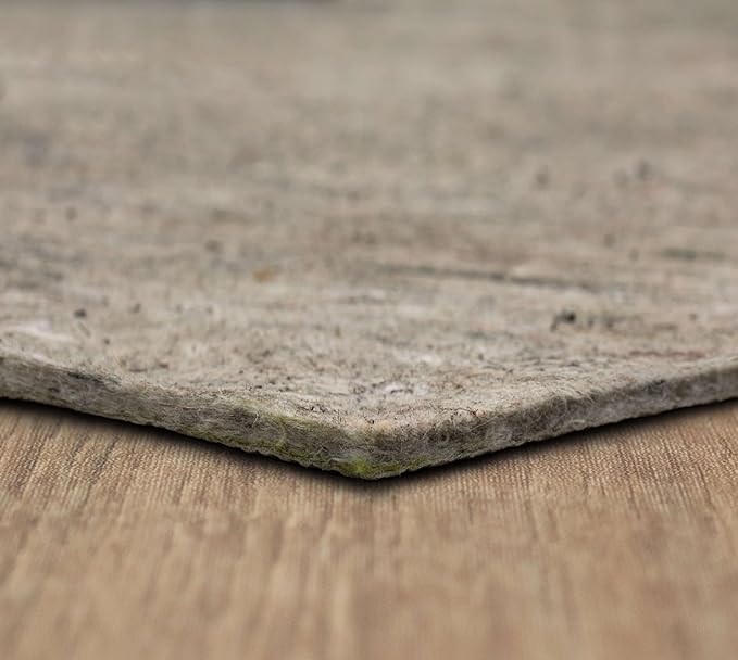 Mohawk Home Non Slip Rug Pad 7' x 9'- 1/4" Thick Felt + Latex Rubber Gripper - Dual Surface Cushion for Hardwood, Carpet, Tile Floors, Made in USA
