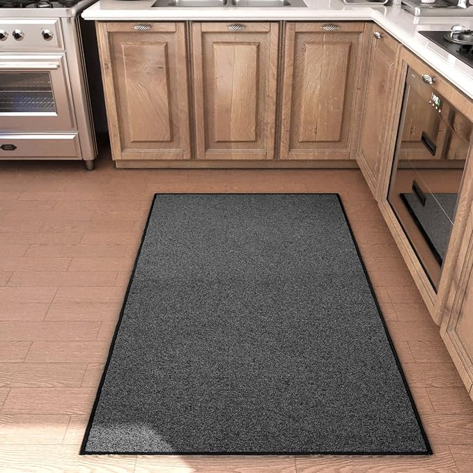 AREDO Runner Rugs for Live Room (Black, 5' x 7' (Rectangular))
