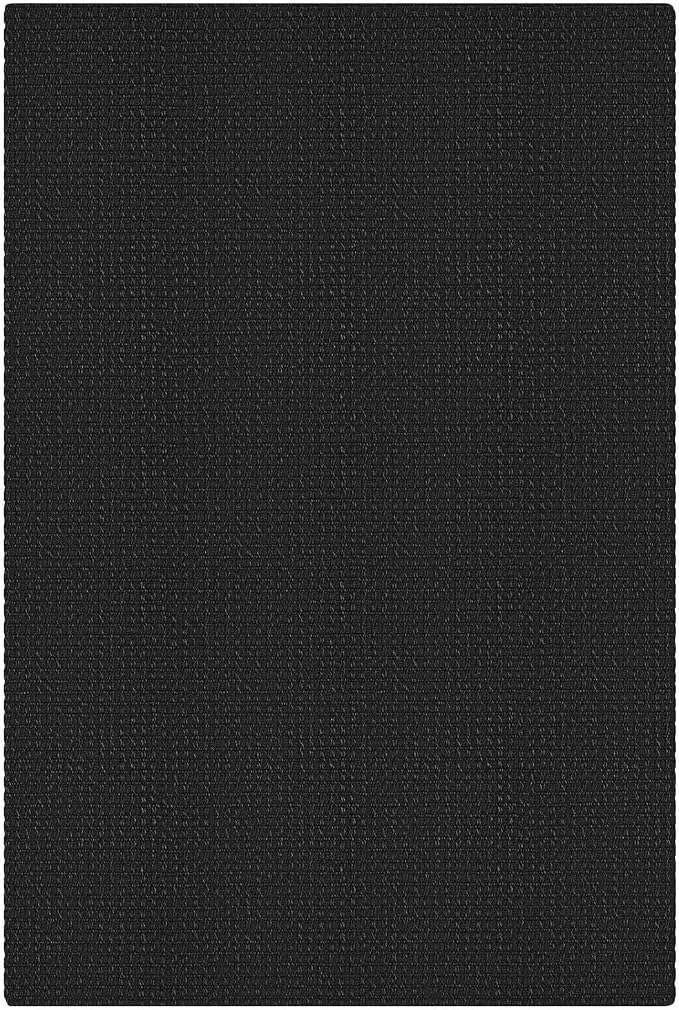 KOZYFLY Indoor Door Mat 2x3 ft Small Area Rugs Washable Front Door Mat Non Slip Rubber Backed Entryway Rug Cotton Entrance Doormat for Front Porch Bathroom Kitchen Bedroom, Black/Dark Grey