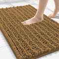 Smiry Bathroom Rugs Mat 30x20, Extra Soft Absorbent Chenille Bath Rugs, Non Slip Rubber Backing Machine Washable Quick Dry Bath Mats for Bathroom Floor, Tub, Shower, Home Decor Accessories, Clay