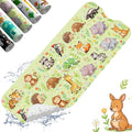 XIYUNTE Baby Bath Mat for Tub Non Slip Kids, BPA Free Extra Long Bathtub Mat 40x16 with Drain Holes and 200 Suction Cups, Non Toxic Machine Washable Toddler Bath Mat, Eco-Friendly Certified