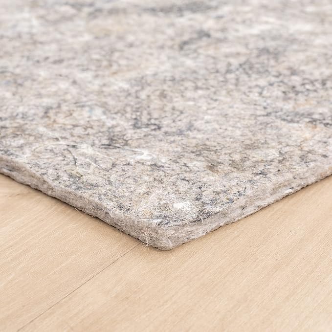 Mohawk Home Non Slip Rug Pad 2' 6" x 8' - 3/8" Thick Felt + Latex Rubber Gripper - Dual Surface Cushion for Hardwood, Carpet, Tile Floors, Made in USA