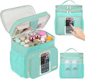 Portable Shower Caddy College Dorm Essentials, Large Toiletry Bag for Women Men, 2 Layers Quickly Dry Mesh Bathroom Tote Bag, Hanging Makeup Organizer Bag for Travel, Gym, Camping (Mint Green)