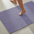 TYUU Bathroom Rugs Non Slip Washable, Super Absorbent Thin Bath Mat Quick Dry Low Pile Bathroom Rug, Lavender 24"x47"