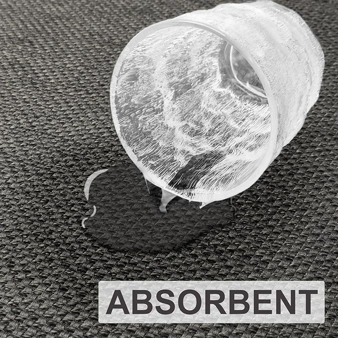 LEKEEPGO Door Mat 24"x36", Non Slip Door Mat Indoor Entrance, Rubber Backing Front Indoor Door mats Washable Absorbent Doormat Low-Profile Entryway Entry Resist Dirt Inside Door Mats, Grey
