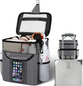 Attmu Shower Caddy Portable for Dorm Room Essentials, Hanging Shower Bag for College, Large Capacity Mesh Shower Caddy for Bath Essentials (Gray)