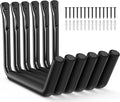 niffgaff Heavy Duty Garage Storage Hooks - 120 LB Capacity Wall Mounted Rack for Kayaks, Ladders, and Bikes