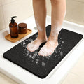 Joyhalo Shower Mats for Showers Anti Slip for Elderly, 30'' x 17'' Non Slip Bath Mat for Inside Shower, Bath Tub Mats for Bathroom Non Slip for Shower, PVC Loofah Bathroom Mats, Black