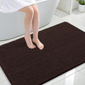 OLANLY Large Bathroom Rugs 47x32, Extra Soft Absorbent Chenille Bath Rugs, Rubber Backing Quick Dry, Machine Washable Bath Mats for Bathroom Floor, Tub and Shower, Home Decor Accessories, Brown