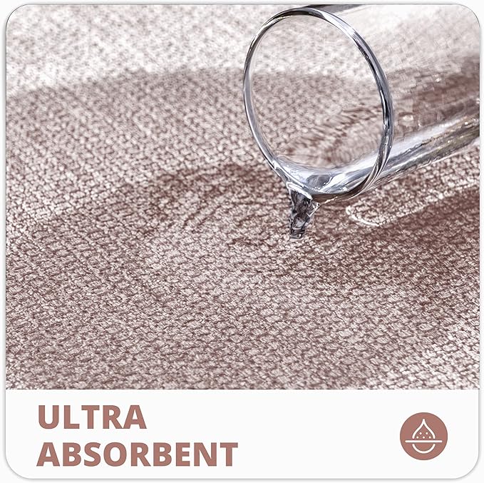 Bosap Bath Mat,Ultra Thin Bathroom Runner Rugs,Large Bath Mats for Bathroom,Quick Dry,Non-Slip,Machine Washable,Low Pile,Bath Rug,Shower Outside,Sink,Home Decor Accessories.Beige,2'x6'(24x72inch)