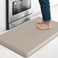TranquilRelax Kitchen Mat, Cushioned Thick Floor Comfort Mat, with Non-Slip Bottom, Waterproof & Stain Resistant & Easy Clean, Standing Desk Mat for Kitchen, Sink, Office (17.3''x28'', Khaki)