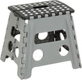 Honey-Can-Do TBL-02977 Folding Step Stool with Anti-Slip Surface, 12.8-Inch,Multicolor, 300 lbs