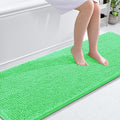 OLANLY Bathroom Runner Rugs 70x24, Soft Absorbent Chenille Bath Rugs, Rubber Backing Quick Dry, Machine Washable Long Bath Mats for Bathroom Floor, Tub and Shower, Home Decor Accessories, Mint Green
