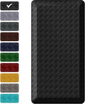 StepRite 1” Thick Kitchen Mats for Floor, Anti Fatigue Kitchen Rugs, Non-Slip,Heavy Duty Water Resistant Kitchen Rug, Standing Desk Mat for Friends, Family, Home, Kitchen, Office(39" x 20",Black)
