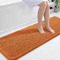 OLANLY Bathroom Runner Rugs 59x20, Extra Soft Absorbent Chenille Bath Rugs, Rubber Backing Quick Dry, Machine Washable Long Bath Mats for Bathroom Floor, Tub and Shower, Home Decor Accessories, Clay