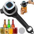 Electric Jar Opener for Seniors with Auto-Adjusting Gripper, Rechargeable Jar & Bottle Openers for Weak Hands and Arthritis, Easy Twist Off Lid Opener with Rubber Gripper Pad, Fits 1"-3.5" Lids(White)