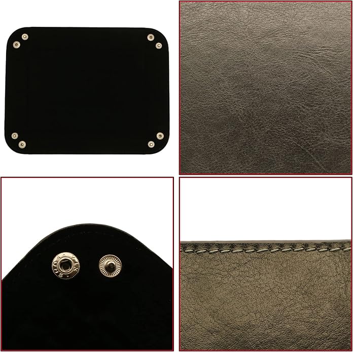 Valet Organizer - Catchall Tray for Jewelry, Wallets, Watches, Keys, Coins, Phones, Glasses - Perfect for Nightstand, Desk, Entryway