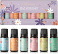 Folkulture Essential Oils Set | 6 Relaxing Fragrance Oils for Diffusers | Green Tea, Cashmere, Ocean Salt | Aromatherapy Gift Set for Her, Him | Graduation Gifts | Self-Care Lovers | Self Love Club