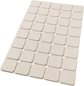 Bath Mat for Textured Tub: Silicone Bathtub Mat Foldable Shower Mat Non Slip Tub Mat No Suction Cups 28 X 17.7Inch - Beige