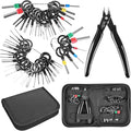 Kikerike Terminal Removal Tool Kit 45 Pcs Depinning Tool Electrical Connector Pin Removal Tool Kit Pin Extractor Tool Set Wire Terminal Release Tool for Automotive Car Household Devices