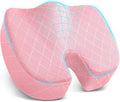 TushGuard Seat Cushion - for Office Chair, Car Seat, Airplane, Bleacher - Sciatica & Coccyx Pain Relief Desk Chair Cushion for Long Sitting Office Workers, Car Drivers(Pink, XXX-Large)