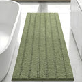 Bcoimo 48x30 Chenille Bath Mat – Non-Slip with Backing Bath Rug Ultra-Absorbent and Machine Washable Bathroom Mat Quick-Dry Design. Ideal for Bathroom Shower and Tub Areas