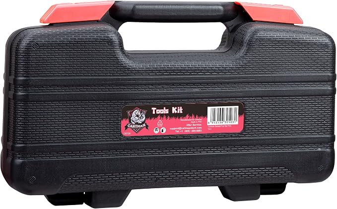 Cartman 39Piece Tool Set General Household Hand Tool Kit with Plastic Toolbox Storage Case Pink