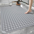 Yolife Extra Large Shower Mat, 34.3" L x 23.3" W TPE Anti Slip Stand Up Shower Mat with Drain Holes and Suction Cups, Large Size Mat More Suitable for Shower Stall, No Odor, Heavy Mat