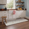 GENIMO Kitchen Mats for Floor, Kitchen Rugs Non Slip Washable, Waterproof Anti Fatigue Mat, Comfort Standing Runner Rug for Sink, Office, Laundry, Home, 23.6"x71", Blue&Brown