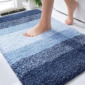 OLANLY Bathroom Rugs Mat 30x20, Extra Soft Absorbent Microfiber Bath Rugs, Rubber Backing, Quick Dry, Machine Washable Bath Mats for Bathroom Floor, Tub and Shower, Home Decor Accessories, Navy