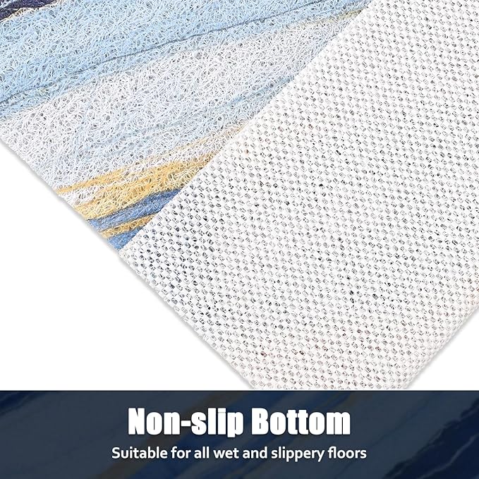 Shower Mat Non Slip: 32x32 Inch Soft and Comfortable Square Shower Mat, PVC Loofah Massage Showe Mats for Inside Shower, Anti Slip Mat for Shower, Tub, Floor, Bathroom, Kitchen, Hotel, Quick Drying