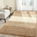 Smiry Dog Door Mat for Muddy Paws, Absorbs Moisture and Dirt, Low-Profile Entryway Mat with Non-Slip Backing, Entry Indoor Outdoor Doormat for Inside Floor (71x47 Inches, Camel, Striped)