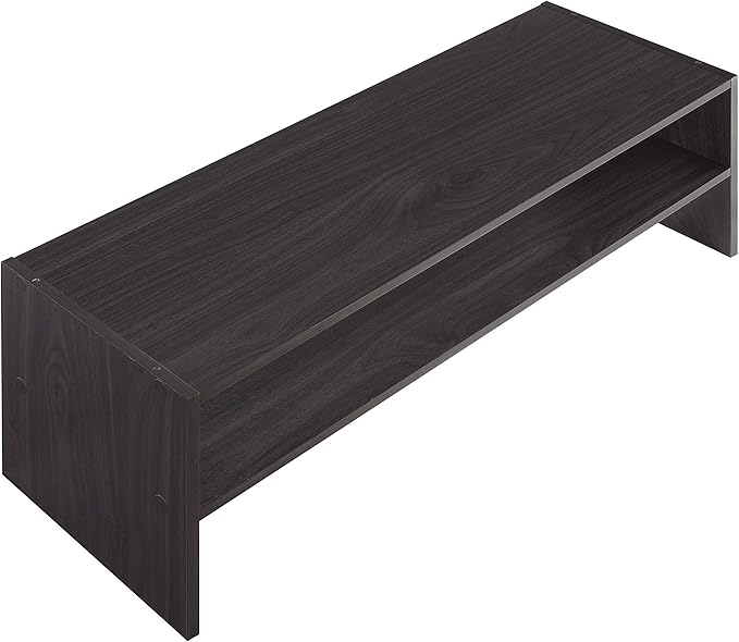 Whitmor Stackable 2-Tier Shoe Shelf, 31 inch, Espresso