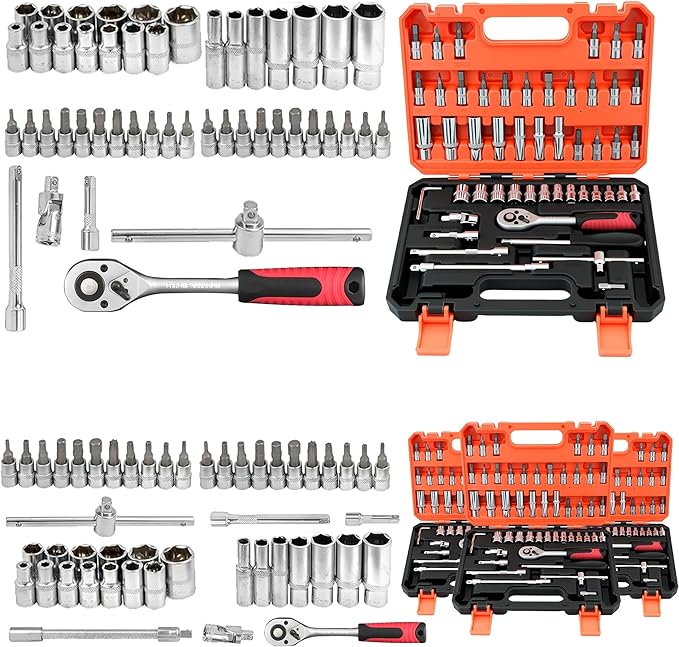 899/52pcs Professional Tool Set, Multi-functional Toolbox, Portable Design, For Home And Car Repair, A Tool Set For Enthusiasts And Professionals, A Gift For Friends, Local Shipping (52R)
