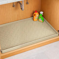 Jin&Bao Waterproof Under Sink Mat 34" x 19", Thick Silicone Mat Cabinet Protector for Kitchen and Bathroom, Shelf Liner, Home Organizer and Storage, Multipurpose Tray for Gadgets and Essentials