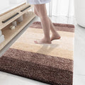 OLANLY Bathroom Rug Mat 59x35, Extra Soft Absorbent Microfiber Bath Rugs, Rubber Backing, Quick Dry, Machine Washable Bath Mats for Bathroom Floor, Tub and Shower, Home Decor Accessories, Brown