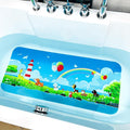BEEHOMEE Bath Mats for Tub Kids,Baby Toddler - Large Cartoon Non-Slip Bathroom Bathtub Anti-Slip Shower Mats for Floor 35x15,Machine Washable XL Size Bathroom Mats (Lighthouse)