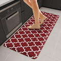 WISELIFE Anti Fatigue Floor Mat - 4/5 Inch Thick Kitchen Mat Non Slip Waterproof Heavy Duty Ergonomic Comfort Mat Durable for Home, Office, Sink, Laundry,(22" x 54", Red)