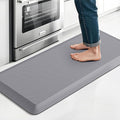 4/5 Inch Thicker Kitchen Mat, Cushioned Thick Floor Comfort Mat, with Non-Slip Bottom, Water & Stain Resistant, Easy Clean Standing Desk Mat for Kitchen, Sink, Office (17.3"x39"x0.8", Grey)